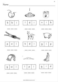 cvc words phonics worksheets fro free dowbload sound it