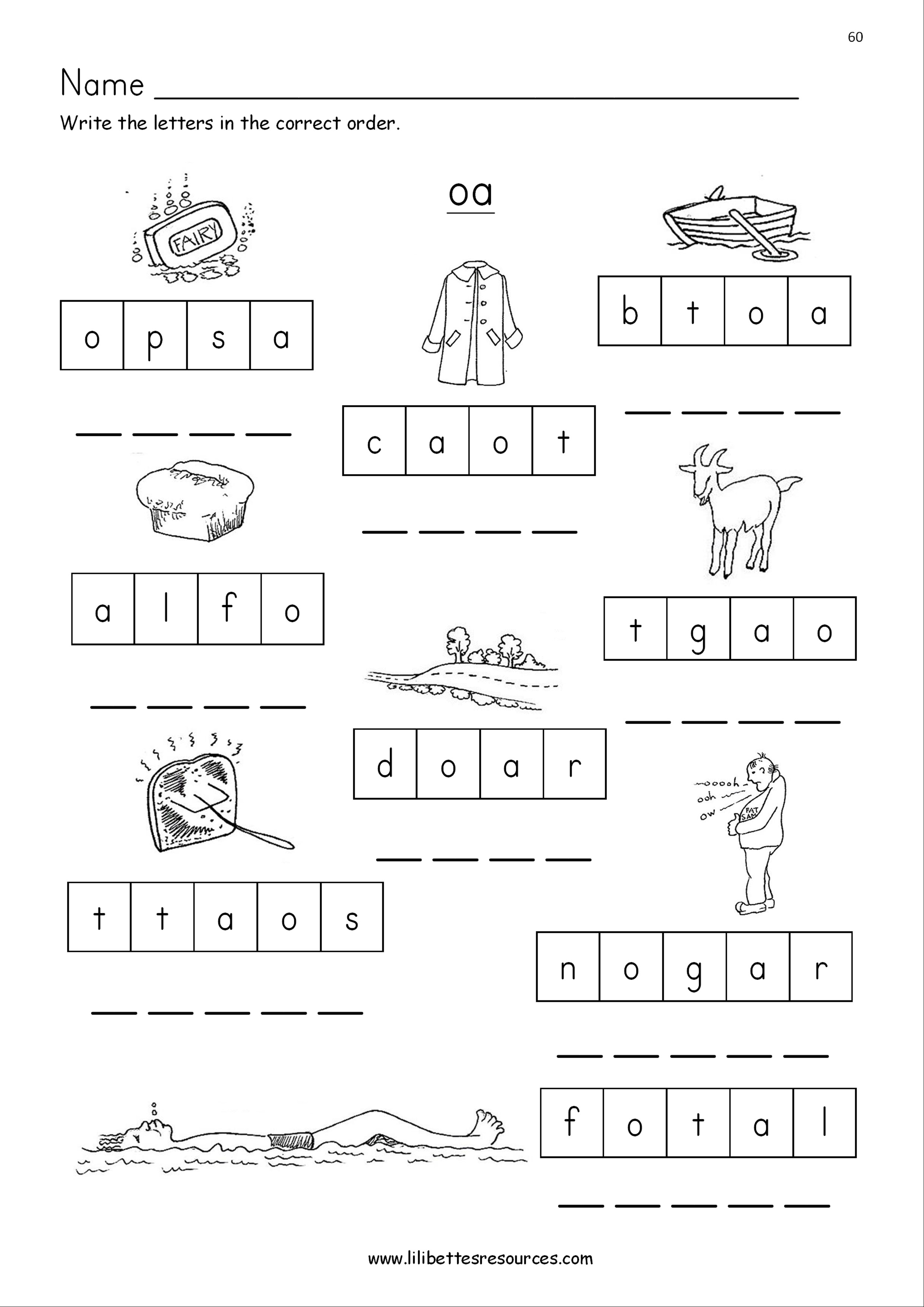 Free Oa Worksheets / Worksheet Book Free Math Worksheets Fourthde Image