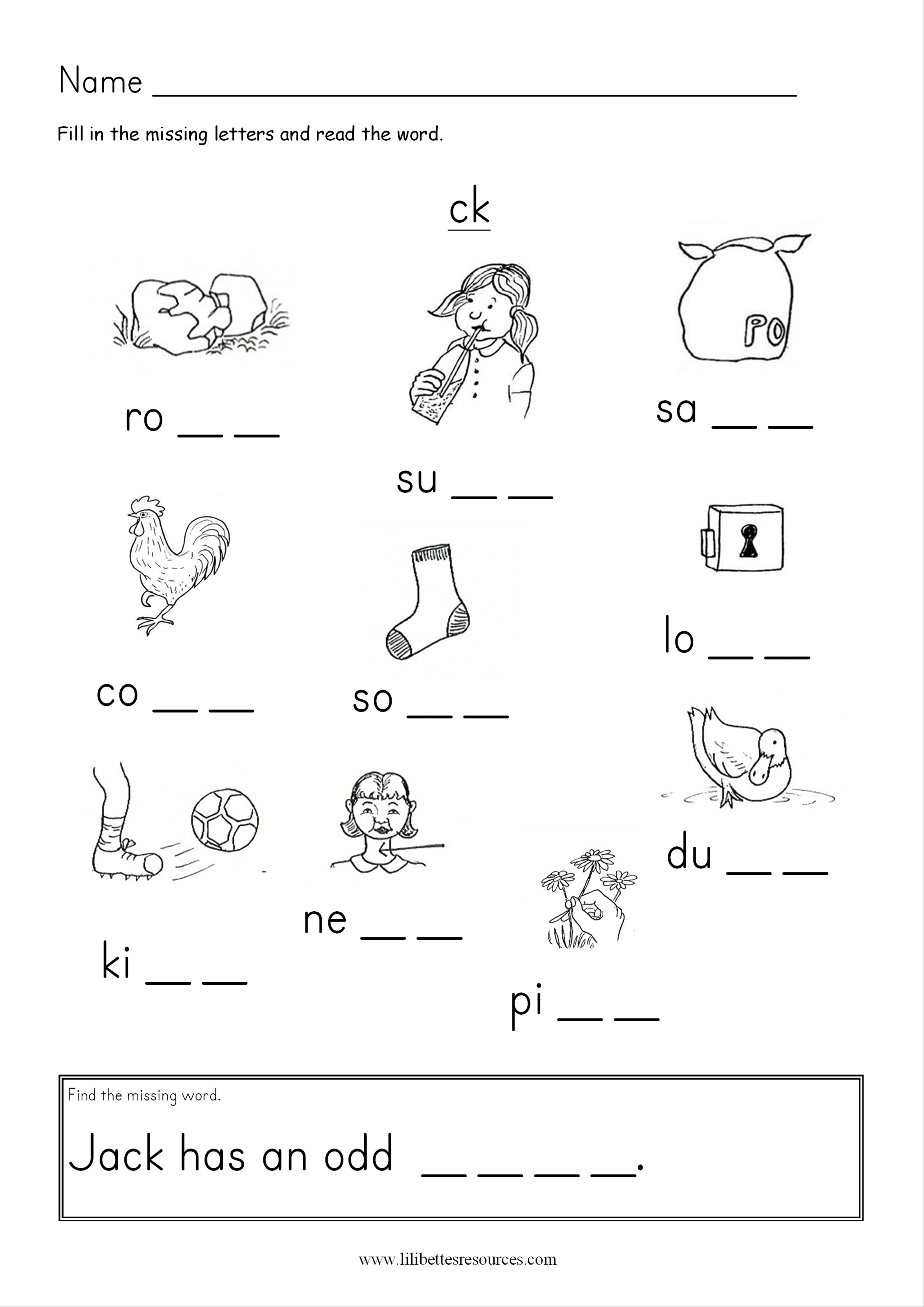 Ck Or K Words Worksheet Worksheet C Ck K Fill In English Esl Worksheets For Distance Learning 